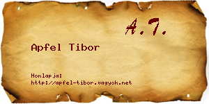Apfel Tibor névjegykártya